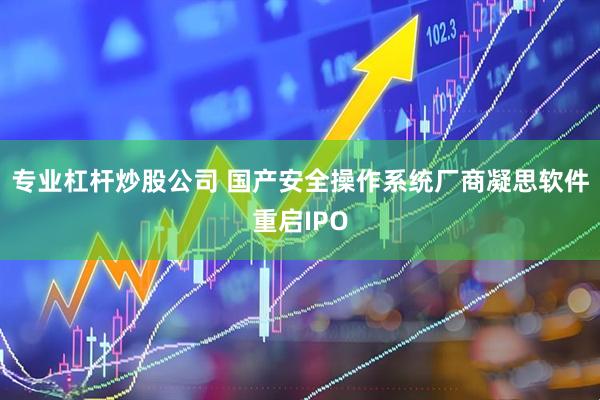 专业杠杆炒股公司 国产安全操作系统厂商凝思软件重启IPO